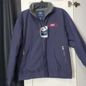 NWT Charles River‎ Apparel Mens Small Size Navy Blue Navigator Jacket Full Zip